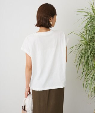 CRAFT STANDARD BOUTIQUE カットクレープクルーネックTシャツ White