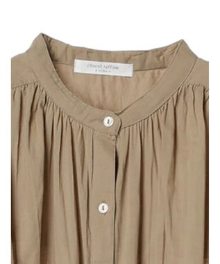 Green Parks インド綿 ノースリーブワンピース Mocha