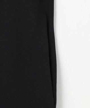 組曲 L 【先行予約】クリアストレッチスキッパーニット ワンピース ブラック系