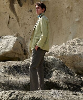 JOSEPH ABBOUD 【軽量/ECO撥水】ナイロンワッシャー ジャケット ライトグリーン系