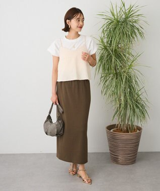 CRAFT STANDARD BOUTIQUE カットクレープクルーネックTシャツ White