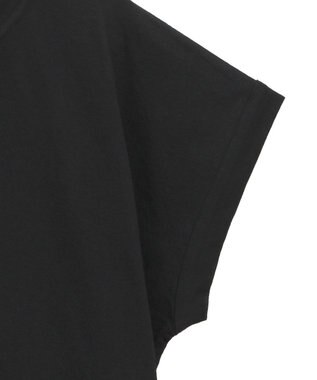 CRAFT STANDARD BOUTIQUE カットクレープクルーネックTシャツ Black