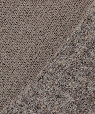 組曲 【WEB限定】プレーティングニットアウタージレ ブラウン系