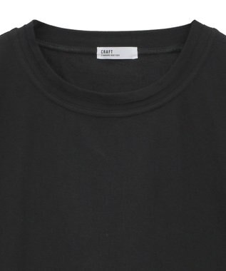 CRAFT STANDARD BOUTIQUE カットクレープクルーネックTシャツ Black