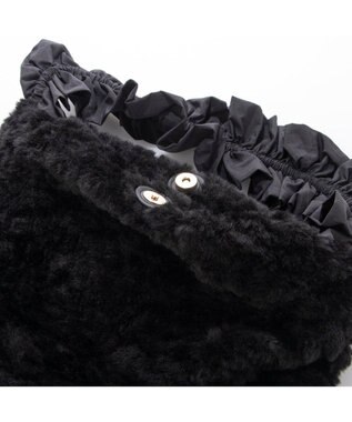 UNBILLION カシュカシュ cachecache / フリルハンドルボアトート ブラック