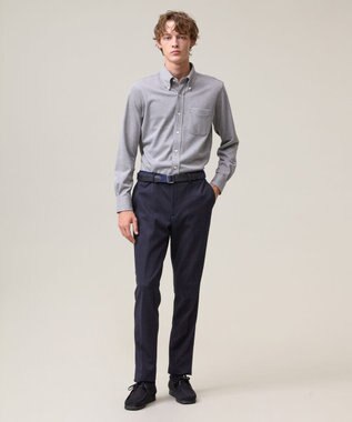 J.PRESS MEN ポロシャツのような快適な着心地【吸水速乾 / ストレッチ / 消臭 / ノンアイロン】エレスポジャージー ドレスシャツ / B.D. ライトグレー系