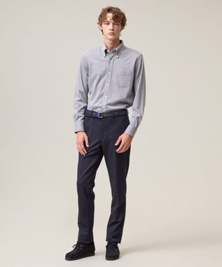 J.PRESS MEN ポロシャツのような快適な着心地【吸水速乾 / ストレッチ / 消臭 / ノンアイロン】エレスポジャージー ドレスシャツ / B.D. ライトグレー系