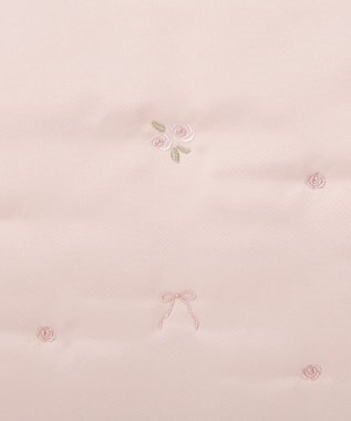 Maison de FLEUR ローズリボン刺繍パファートートバッグ Pink