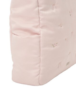 Maison de FLEUR ローズリボン刺繍パファートートバッグ Pink