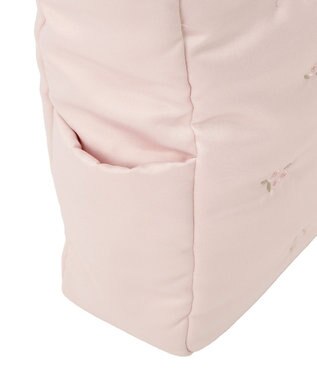 Maison de FLEUR ローズリボン刺繍パファートートバッグ Pink