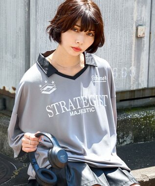 WEGO 【ユニセックス着用ITEM/MLサイズ展開】ドロストゲームシャツプルオーバー