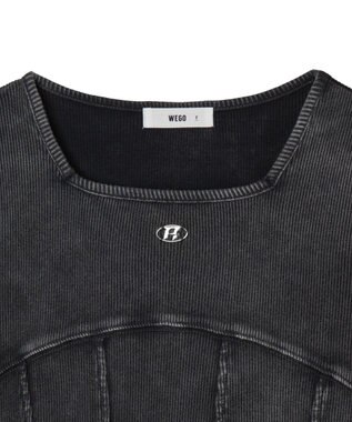 WEGO ヴィンテージウォッシュコルセットデザイントップス スミクロ