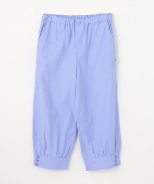 組曲 KIDS 【150-170㎝】 クロップドカフスパンツ サックスブルー