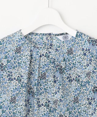 J.PRESS LADIES L 【洗える】LIBERTY Joanna Louise/Phoebe クルーネック ブラウス ブルー系5