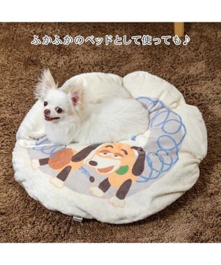 PET PARADISE ディズニー トイストーリー 遠赤外線 くつろぎマット Ｓ ホワイト×ブルー