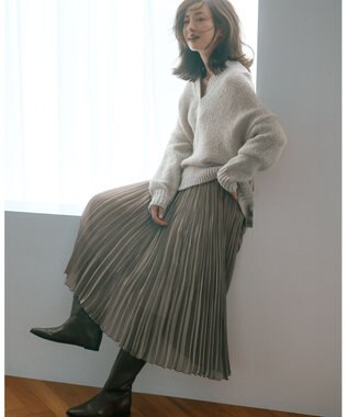 23区 L 【GLOW11月号掲載】ヘアリーラメリリー バルキー ニット アイボリー系