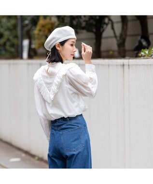 林八百吉商店 un chapeau  レースベレー ホワイト