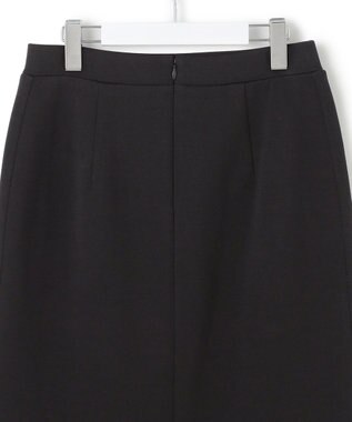 23区 S 【洗える】コットンエアーダンボール Iライン スカート ブラック系