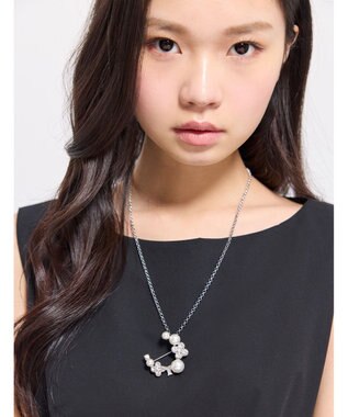 TOCCA WITH FLORA 2WAY BROOCH NECKLACE ブローチネックレス シルバー系
