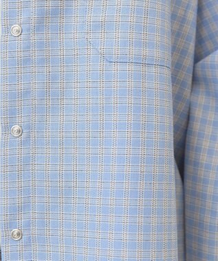 AMERICAN HOLIC ミニチェックショート丈シャツ Sax