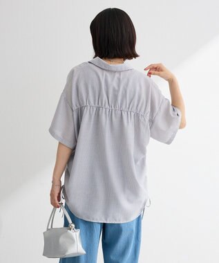 Green Parks シャーリングドロスト５分袖シャツ Gray