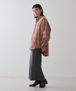 AMERICAN HOLIC スラブチェックＢＩＧシャツ Red