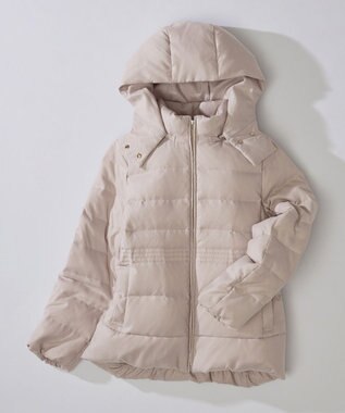 組曲 【洗える・2WAY】ライトタフタショートダウン ベージュ系