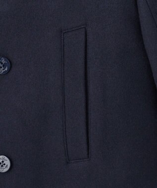 J.PRESS YORK STREET 【UNISEX】メルトン Pコート ネイビー系