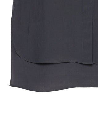 JOSEPH 【WEB＆OUTLET限定】CDC ブレンド シャツカラーブラウス Slate
