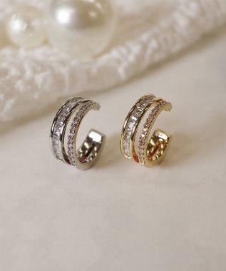 Tiaclasse ツーラインイヤカフ シルバー