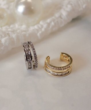 Tiaclasse ツーラインイヤカフ シルバー