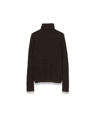 JOSEPH シアーウールリブ ハイネックニット Cocoa