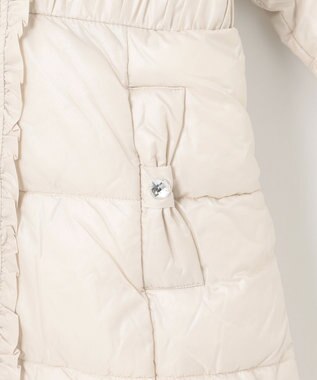 ANY KIDS 【洗濯機OK】中綿 Aライン コート ミルキーベージュ