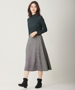 ANY SIS 【洗える】リブタートル カットソー ダークグリーン