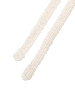 earth music&ecology マルチクロシェスカーフ Ivory