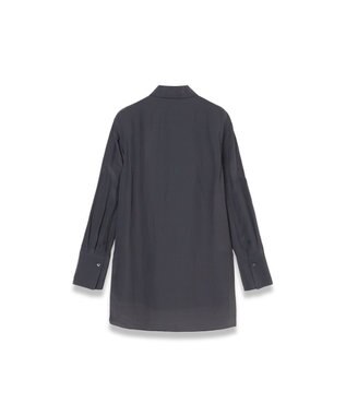 JOSEPH 【WEB＆OUTLET限定】CDC ブレンド シャツカラーブラウス Slate