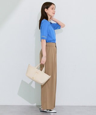 Green Parks 袖シアーニットプルオーバー Blue