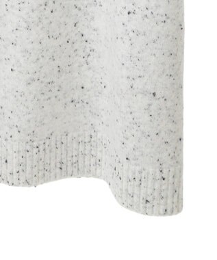 CRAFT STANDARD BOUTIQUE 洗える/ハイネックネップニットワンピース White