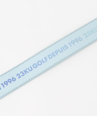 23区GOLF 【WOMEN】グラデーション合皮ロゴベルト スカイブルー系