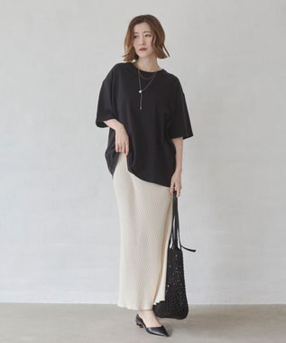 WEGO 【ユニセックス着用ITEM/SMLサイズ展開】コットンクルーネックT（SS） ブラック
