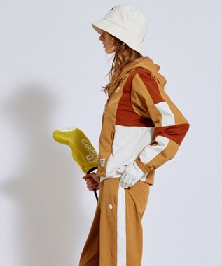 PW CIRCULUS 【ストレッチ素材】【WOMEN】トラックジャケット ゴルフウェア レディース ベージュ系