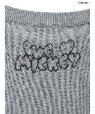 Green Parks ミッキーフレンド／五分袖ジャガードプルオーバー Gray Mixture