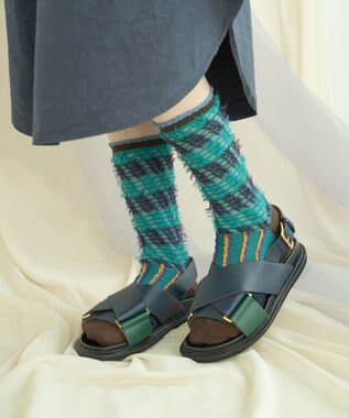 COQ ミケネコテイル リバーシブルファーソックス