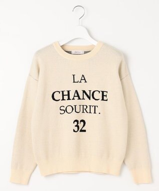 Feroux 【古畑星夏さん着用】レタードニット プルオーバー ベージュ系