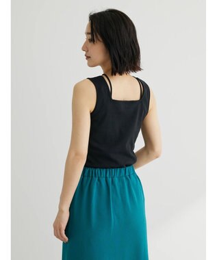 Green Parks マルチストラップテレコタンク Black