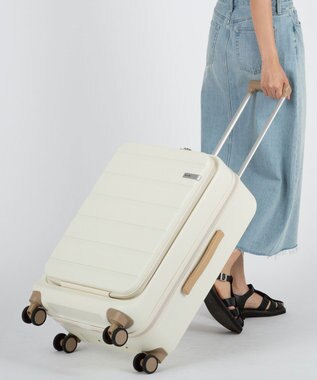 ACE BAGS & LUGGAGE ACE フレットボード フロントオープン スーツケース M 50L 05432 エース アイボリー