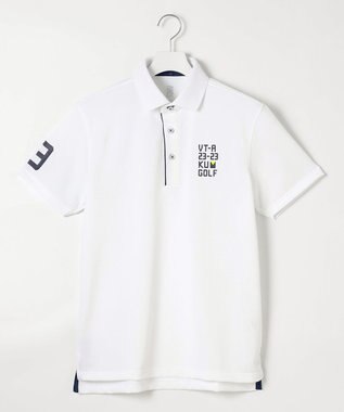 23区GOLF 【MEN】【吸水速乾/UVケア】エイトロックカノコ 半袖ポロシャツ ホワイト系