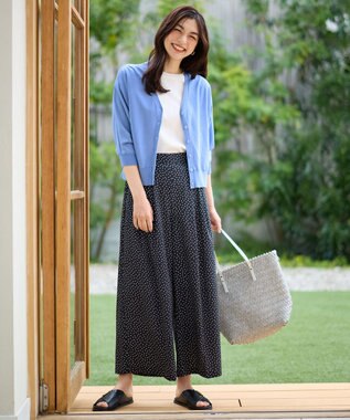 ANY L 【接触冷感/UVカット/抗菌防臭/手洗い可/アンチピリング】ファンクションカーディガン ブルー