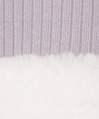 組曲 KIDS 【90-100㎝】ファー トレーナー ライトグレー系