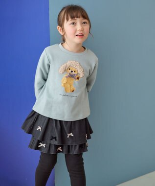 ANY KIDS デニム ニット スカッツ ブラックデニム